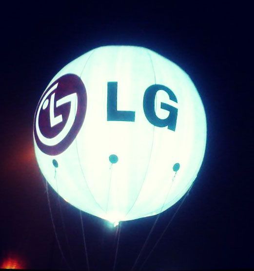 BJP Sky Advertising Balloon in Kolkata West Bengal Political Campaign